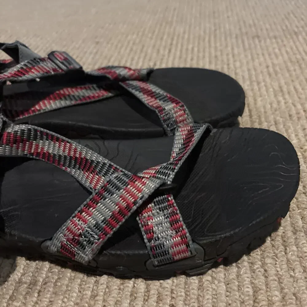 THE NORTH FACE Comfort Hiking Strappy Sandals Gray Orange Size men's US 12 - Picture 7 of 16